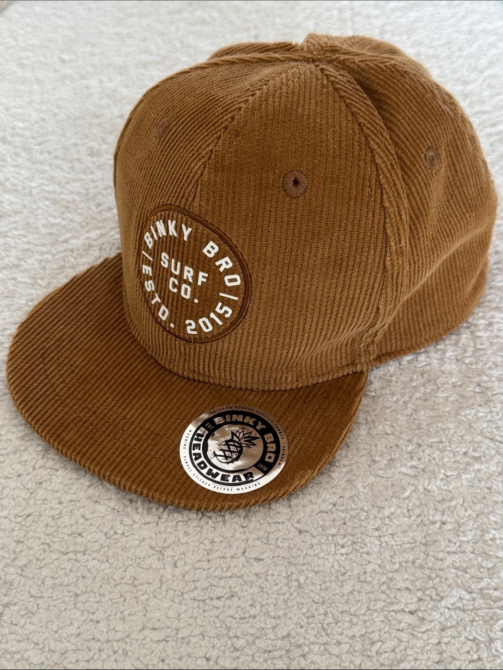 Binky Bro Surf Co. Kids Corduroy Cap in Brown